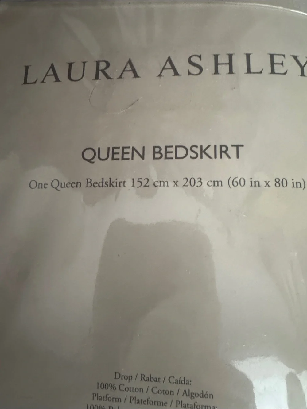 Laura Ashley Queen Bedskirt in white